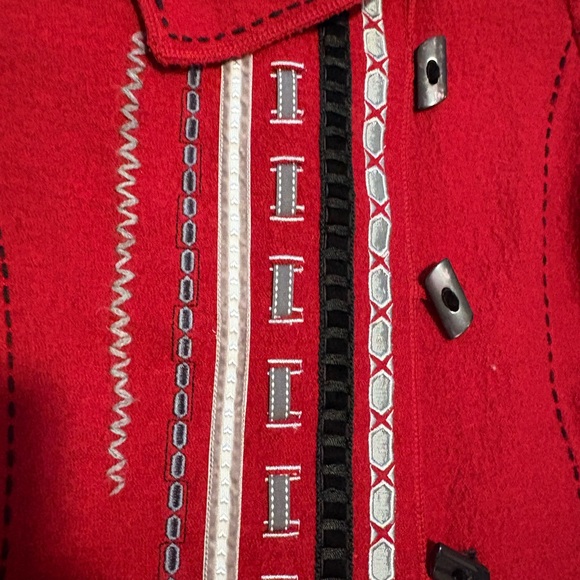 NWT!! Carson Wool Jacket with Artistic Details, MEDIUM - Picture 2 of 9